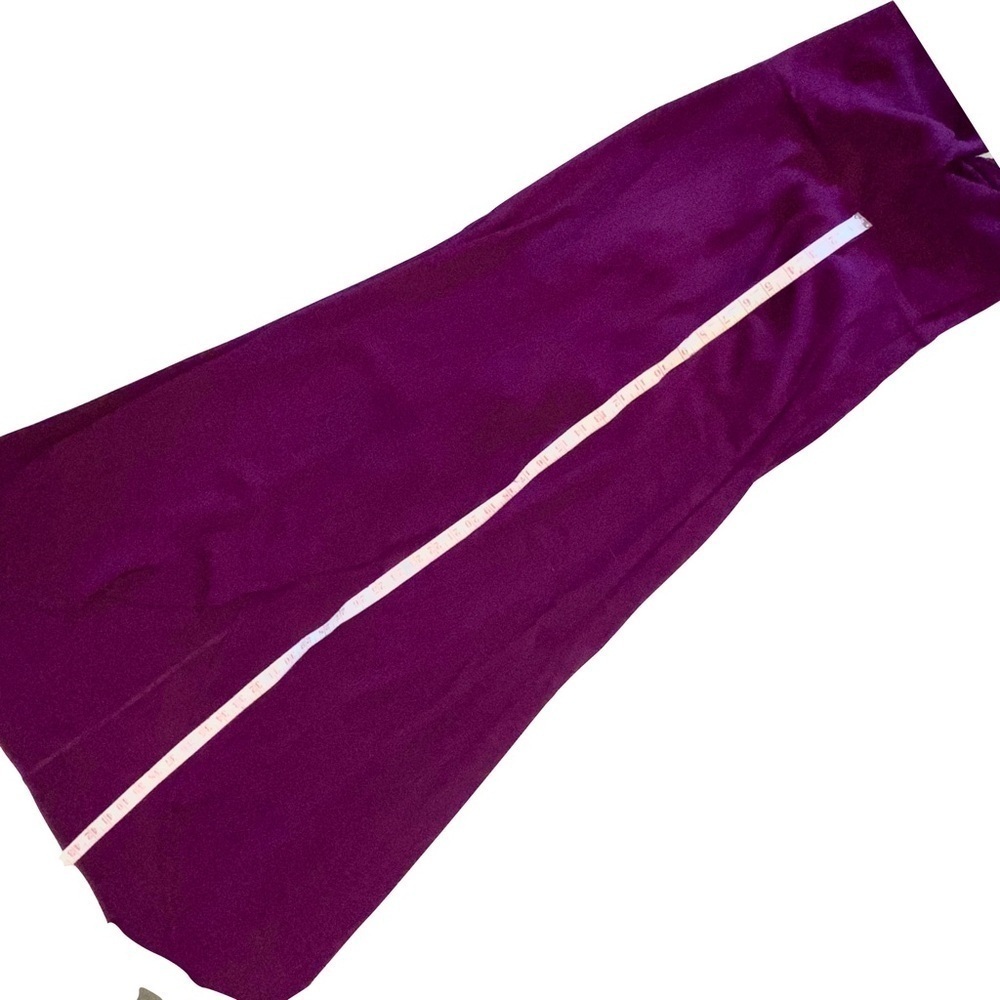 Dee Elly Stunning Purple Formal Dress with Criss-cross Tie Back Closure Size M - Picture 11 of 11